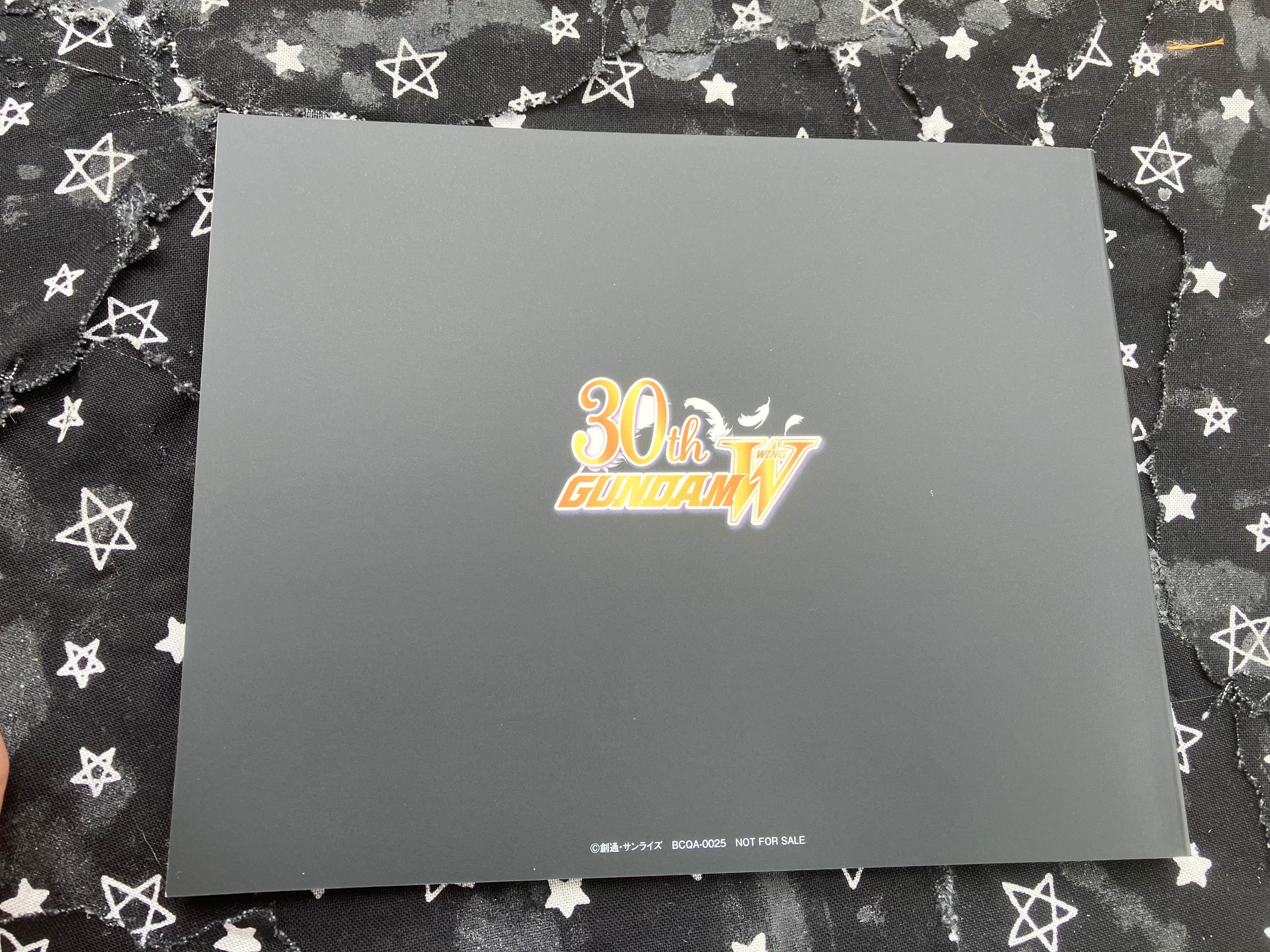 Back of Gundam wing endless waltz special edition booklet.