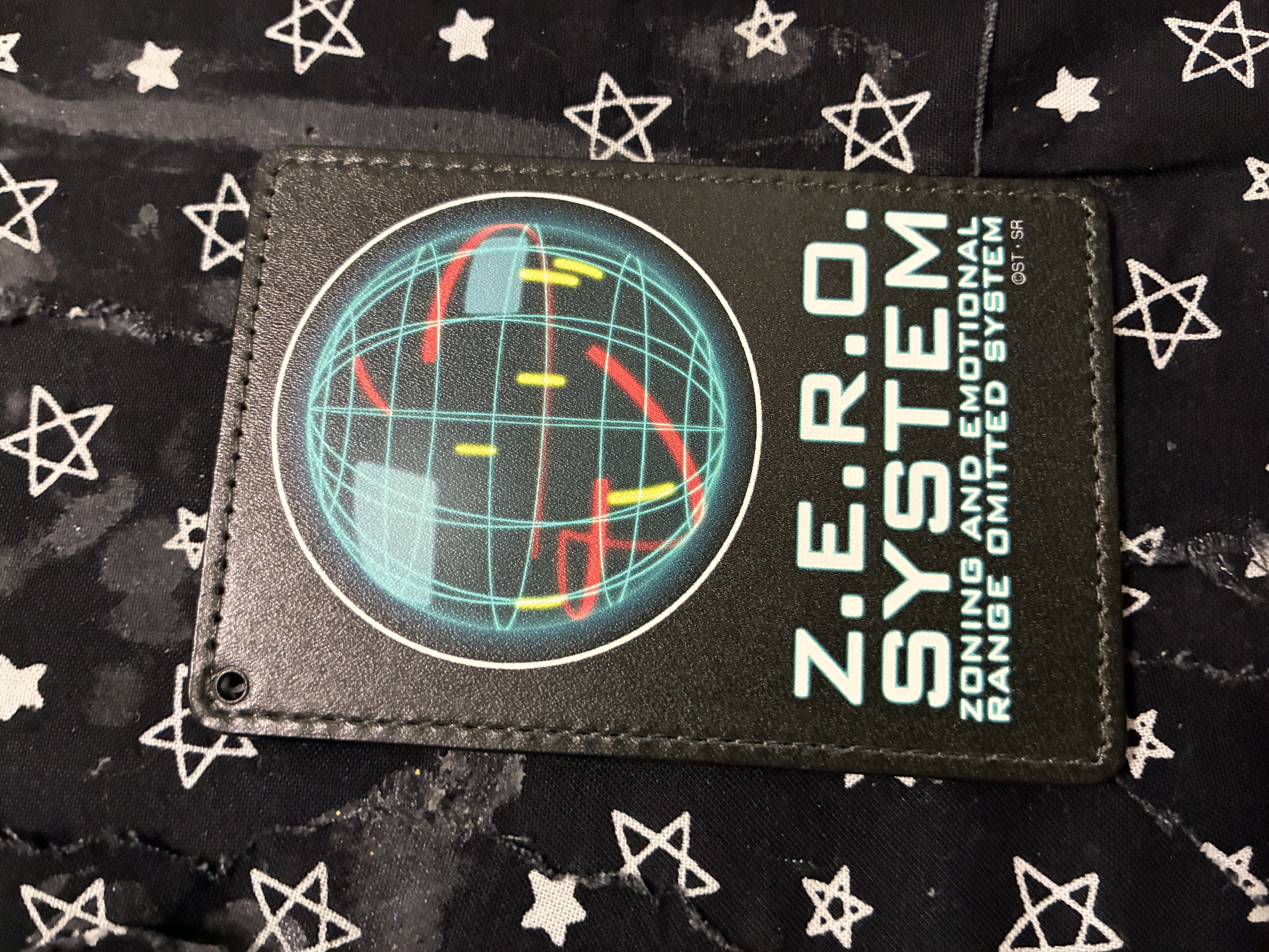 Passcase with the Gundam wing zero system design.