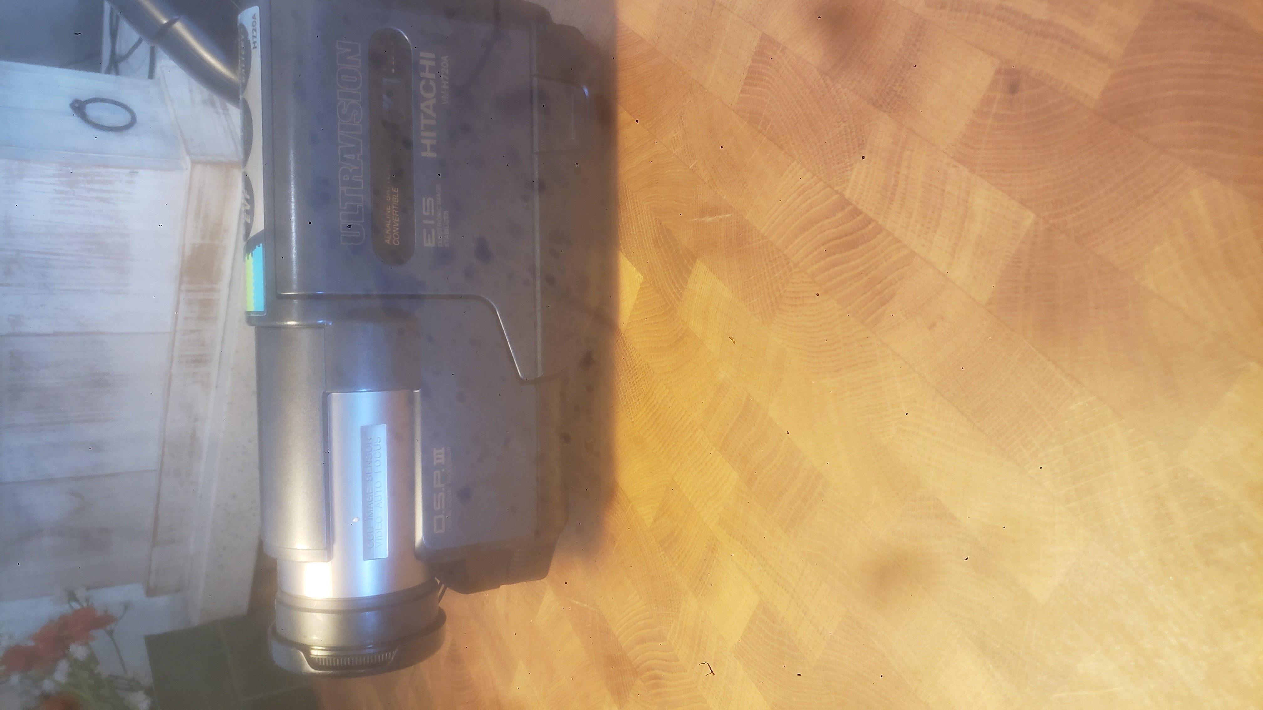 Side view of Hitachi VM-H720A Ultravision camcorder. .