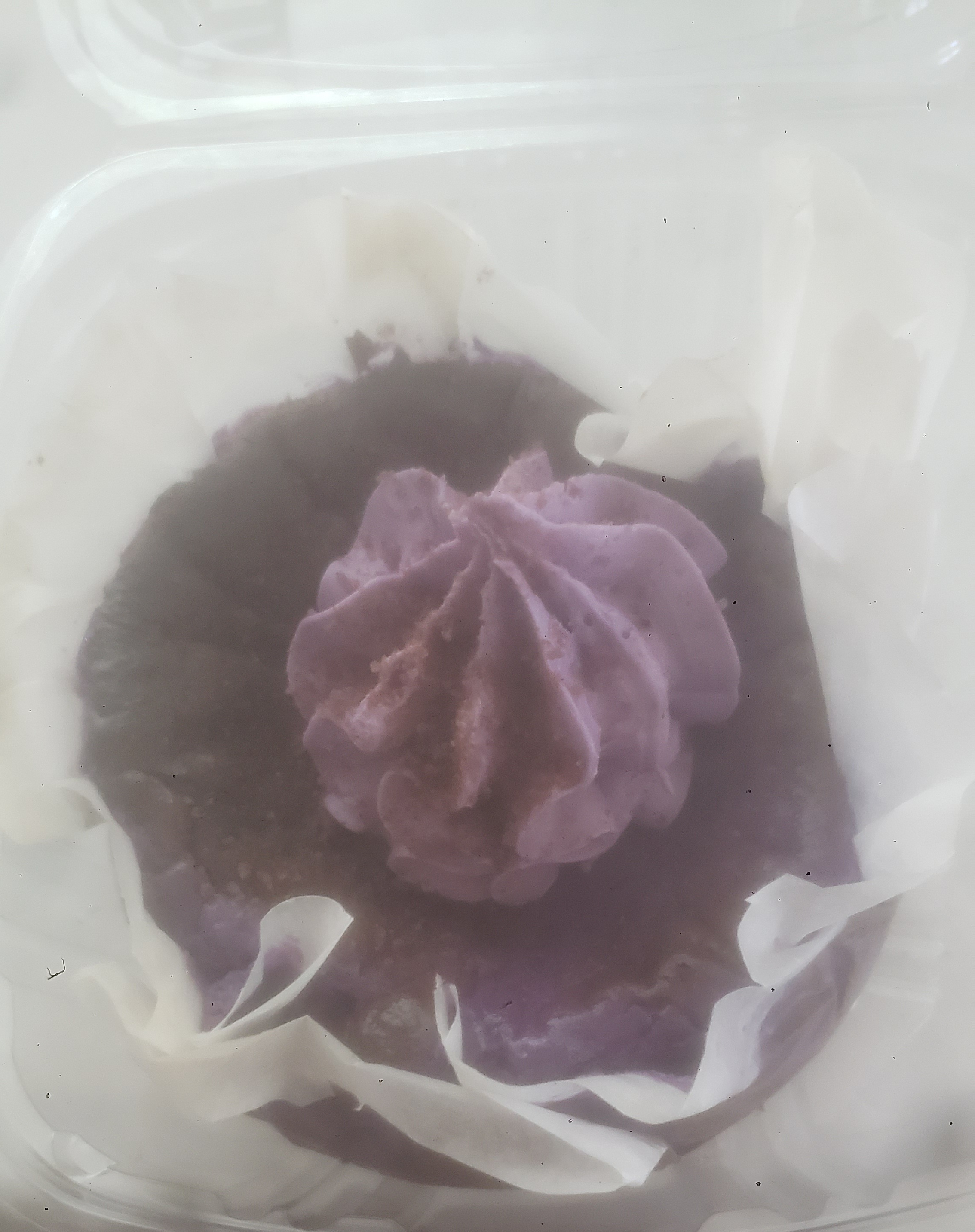Ube basque cheesecake