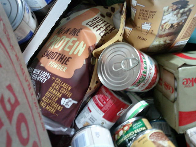 Closed bulk bag of franken berries.