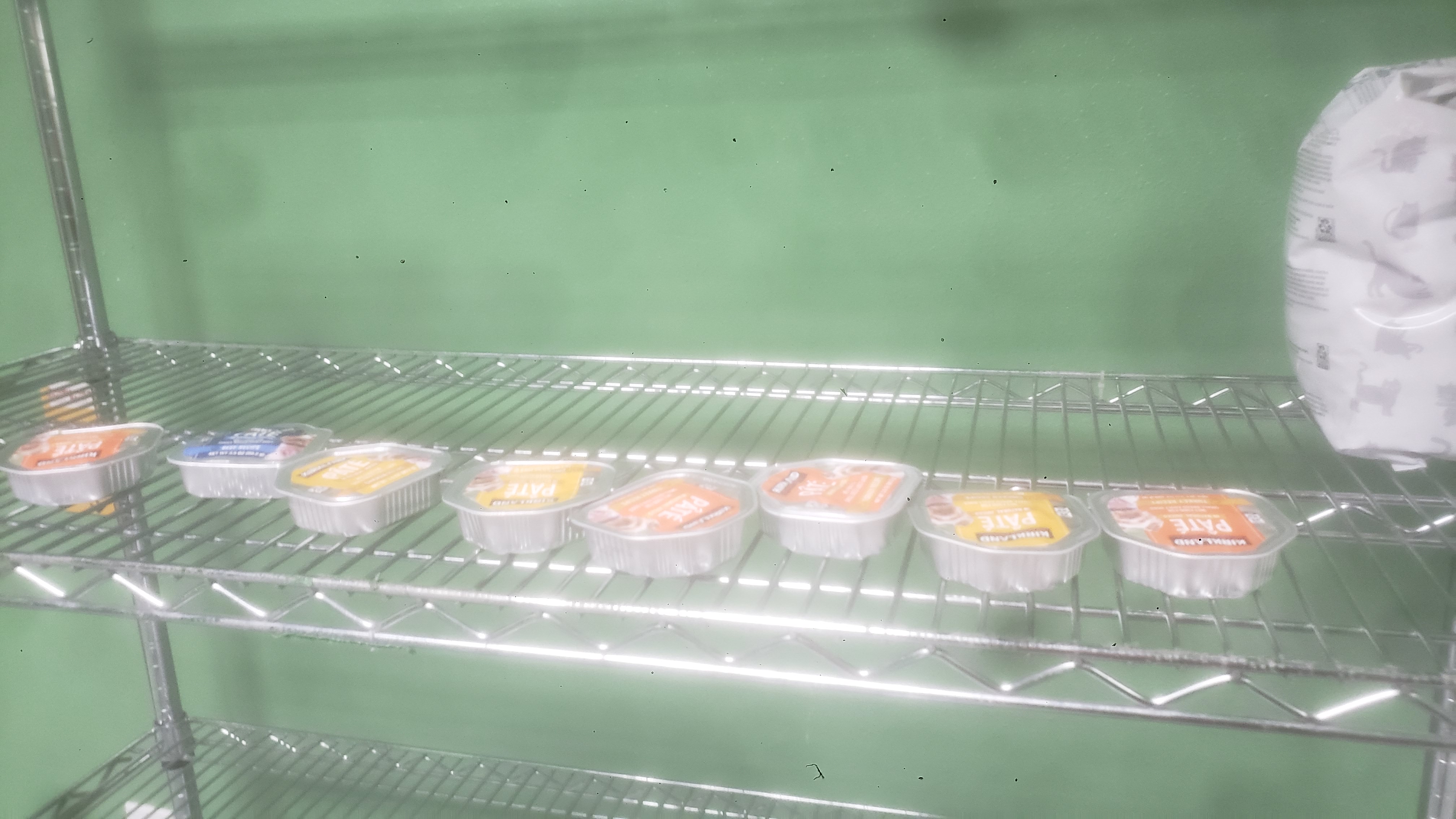 Tins of pet food pate.